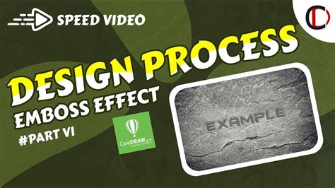 Design Process Emboss Effect Vi With Corel Draw X7 Youtube