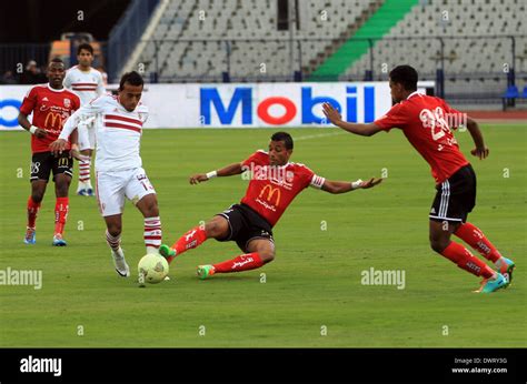 Cairo Egypt 12th Mar 2014 Egyptian Players Of Al Zamalek Club