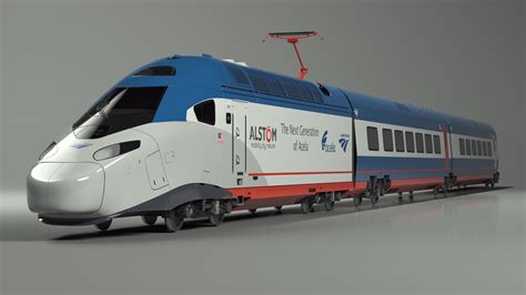 3D Amtrak Alstom Avelia Liberty Train TurboSquid 2089630