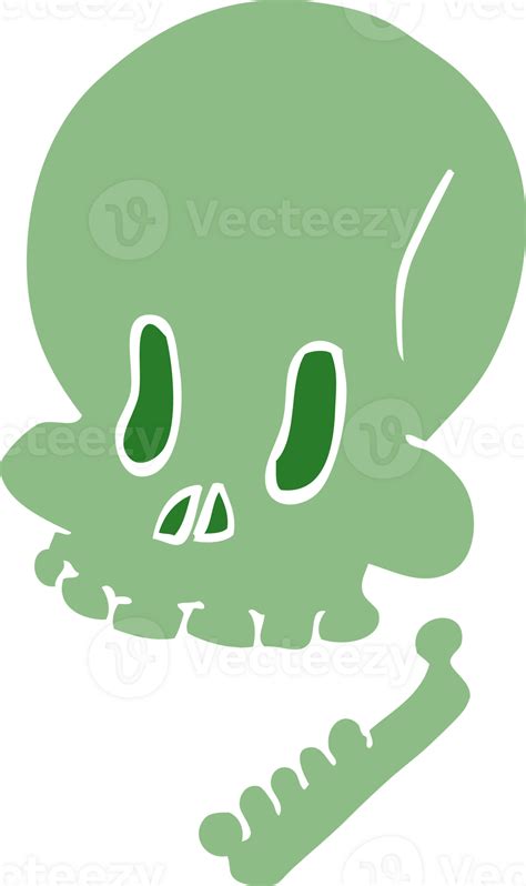 Cartoon Doodle Halloween Skull 45194237 Png