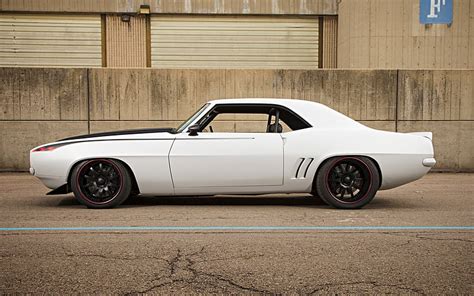 Chevrolet Camaro Ss Coupe Side View Sports Coupe White Coupe