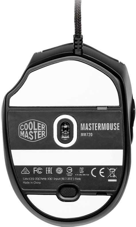 Cooler Master Mm 720 Kkol1 Mastermouse Mm720 16000 Dpi Rgb Optical Sensor Black Matte Wired