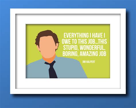 Jim Halpert Poster The Office Tv Show Quote Etsy