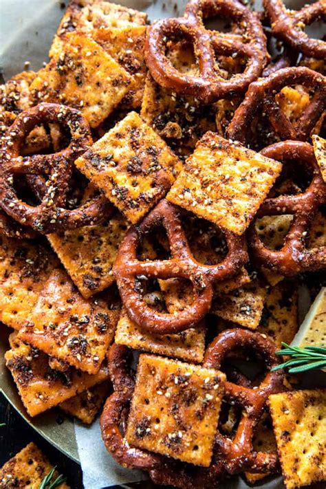 Everything Ranch Crackers And Pretzels Half Baked Harvest