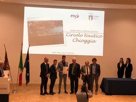 Il Circolo Nautico Chioggia Premiato Dal Coni Con La Stella Doro Al