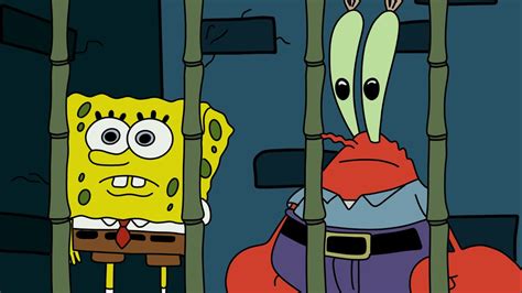 Spongebob And Mr Krabs Were Arrested By The Police Police I Swear To