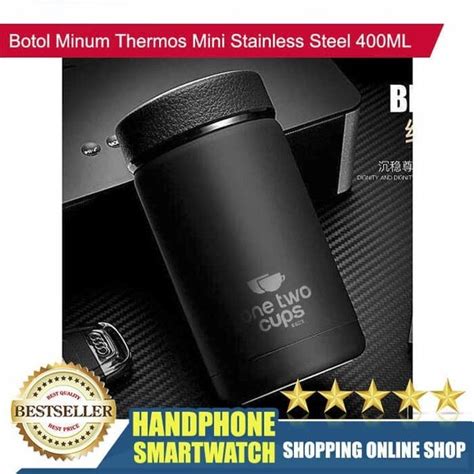 Jual Hs Termos Air Panas Hitam Mini Botol Minum Thermos Stainless Steel