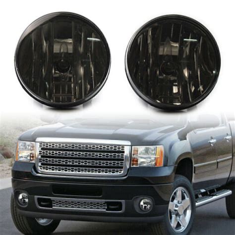 Fog Light Lamp Assembly Left Right Pair Set Fit Gmc Sierra