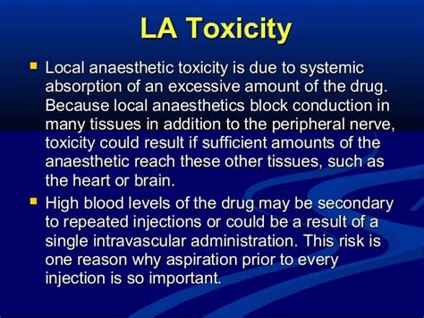 Local And Systemic Complications Of Local Anesthesia