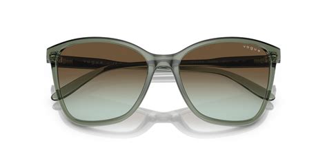 Vogue Eyewear Vo5520s 3086e8 Transparent Mallard Green Sunglasses For