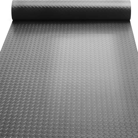 Garage Floor Mat Diamond 4 Ft X 20 Ft Black