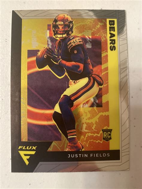 Panini Chronicles Flux Rookies Silver Prizm Fx Justin Fields