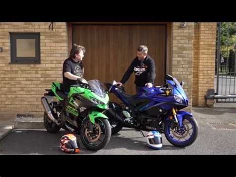 Yamaha R Vs Kawasaki Ninja Ride Review Keep Britain Biking Youtube