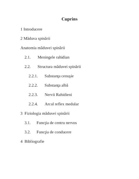 Doc Biologie Maduva Spinarii Dokumentips