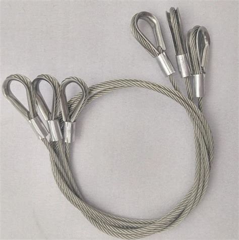 Thimble Eye Double Ends Stainless Steel 304 Lifting Ropes Slings