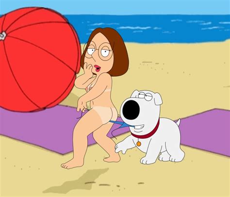 Rule 34 Accurate Art Style Ass Breasts Brian Griffin Brown Hair Canid