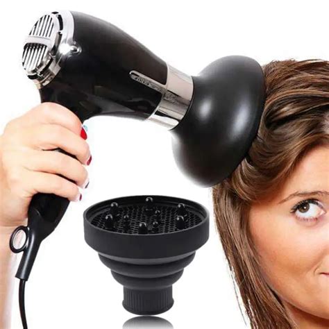 Foldable Silicone Hair Dryer Diffuser Cover High Temperature Resistant Collapsible Hair Styling