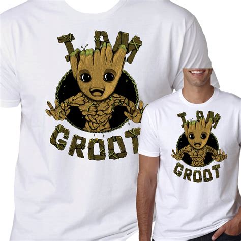 T Shirt KOSZULKA MARVEL GROOT STRAŻNICY XXL 0658 Inna marka Moda