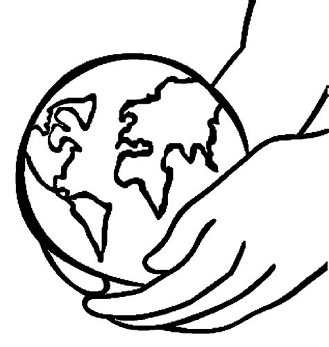 Desenho De Mãos Segurando Globo Terrestre Para Colorir Tudodesenhos