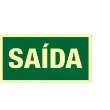 PLACA FOTOLUMINESCENTE SAIDA 25X15 1MM Shopee Brasil