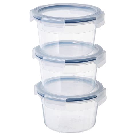 IKEA 365+ food container with lid, round/plastic, 25 oz - IKEA