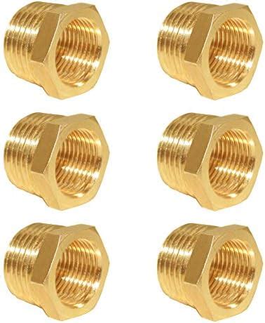 Amazon Chillwaves Brass Pipe Fitting Reducer Hex Bushing Npt