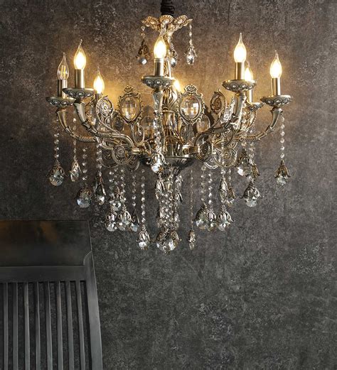 Buy Brass Crystal Chandelier By Stello At Off By Stello Pepperfry