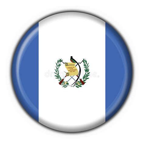 Guatemala Button Flag Round Shape Stock Illustration Illustration Of