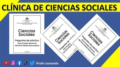 Clinica De Ciencias Sociales Pruebas Nacionales Minerd Youtube