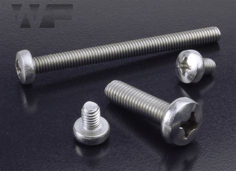 M6 Phillips Pan Head Machine Screws Din 7985 H In A4 Stainless Steel Westfield Fasteners Ltd