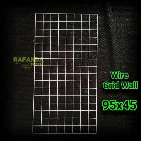 Jual Wire Grid Wall X Kawat Jaring Ram Dinding Gantungan Aksesoris