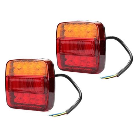 Feu Arri Re Led Pcs V Leds Bateau Camion Remorque Arri Re Feu