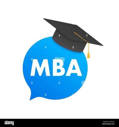 Mba Master Of Business Administration Mba School Concept Vector