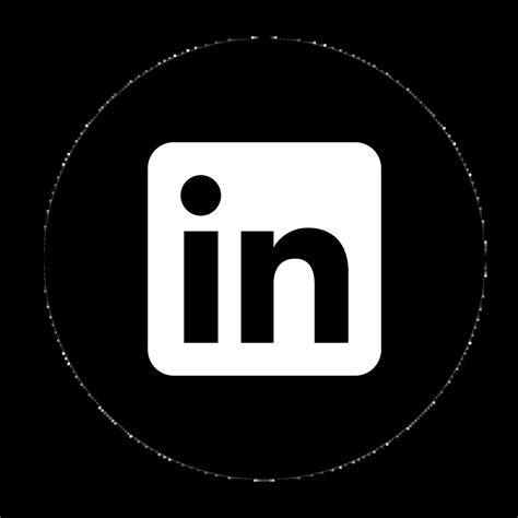 Linkedin logo black SVG | Get-picto