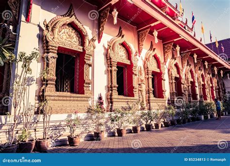 Tempio Buddista Chiang Mai Tailandia Immagine Stock Immagine Di