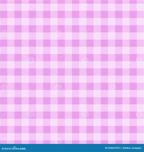 Pink Gingham Seamless Pattern Background Stock Vector Illustration