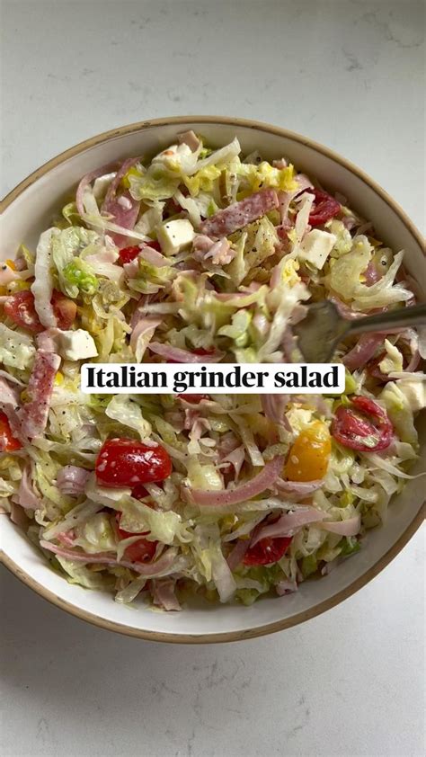 Easy Italian Grinder Salad Recipe Viral On Tiktok Recipe Grilled