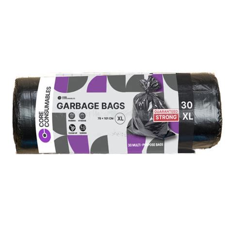 Virgin Quality Black Color Primo Plastic Garbage Bags Size Multiple