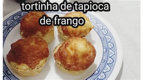 tortinha de tapioca frango na Air fryer receita fácil e gostosa