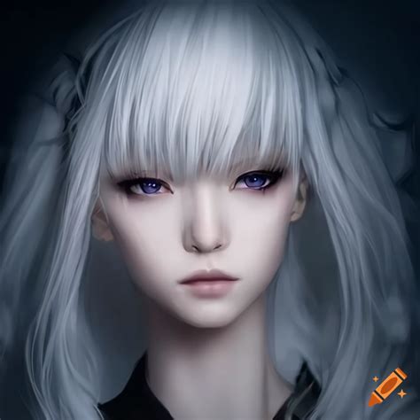 White Haired Female Anime Character