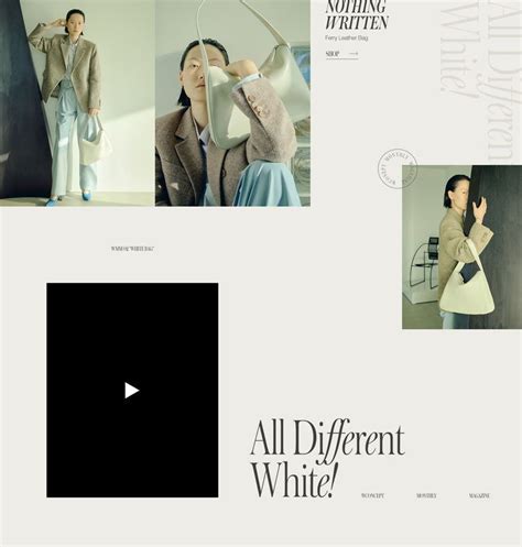 W컨셉w Concept Fashion Promotion Design Layout