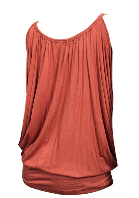 Plus Size Layered Sleeveless Tunic Top Orange Evogues Apparel