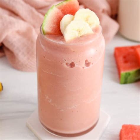 Watermelon Banana Smoothie Plant Based Jess