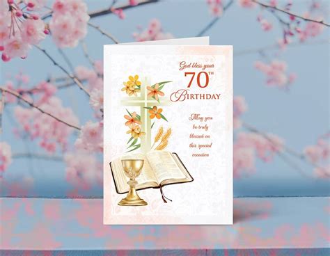 70th Birthday Mass Bouquet B Bd 2301 Dwm Cards