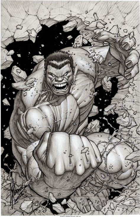 Red Hulk Pin Up In Jamo S Art S Dale Keown Hulk Comic Art Gallery