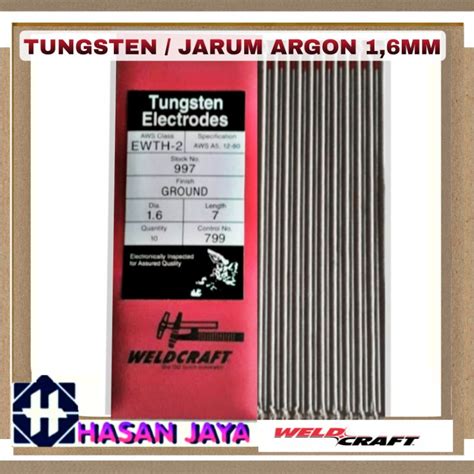 Jual Tungsten Jarum Argon Weldcraft Mm Mm Mm Stainless