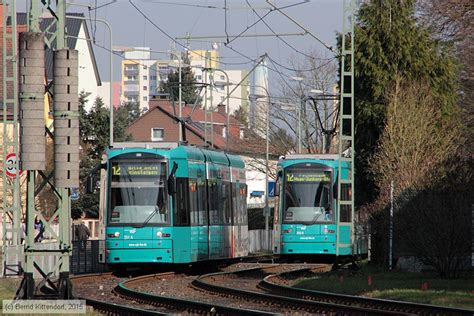 Deutschland Stra Enbahn Frankfurt Am Main Triebwagen