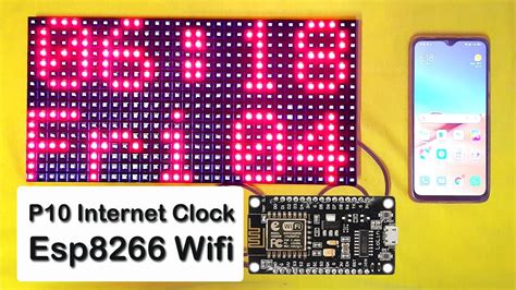 P Internet Clock Using Nodemcu Esp By Manmohan Pal Youtube