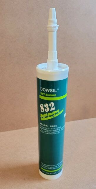 Dow Corning 832 300ml Gray Silicone Rtv Rubber Multi Surface Adhesive