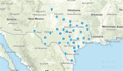 Texas State Parks Map